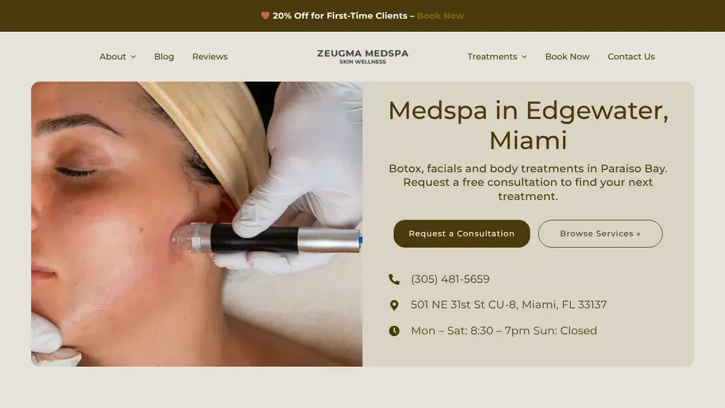 Zeugma MedSpa sitio web