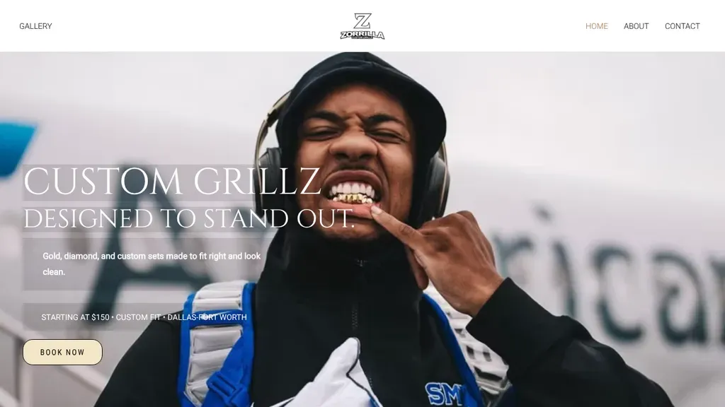 Zorrilla custom Grillz sitio web