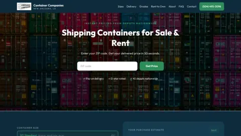 Container Companies website