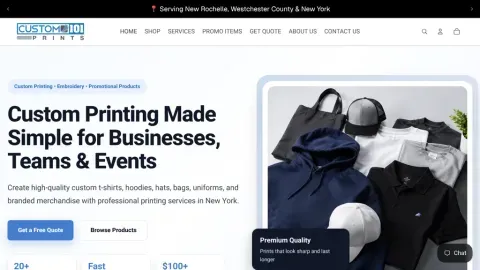 Custom 101 Prints website
