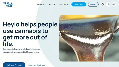 Heylo Cannabis website