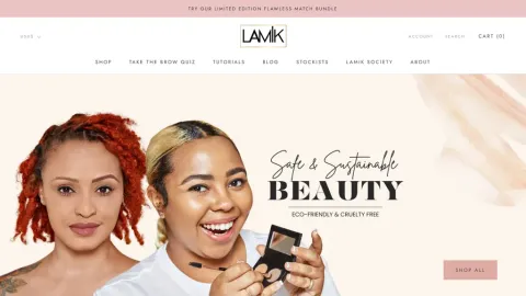 LAMIK Beauty website