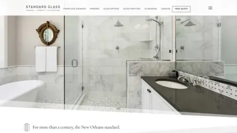 Standard Glass & Mirror website