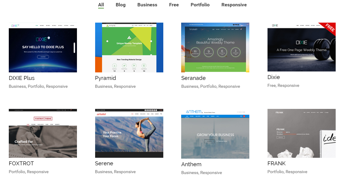 temas premium de weebly
