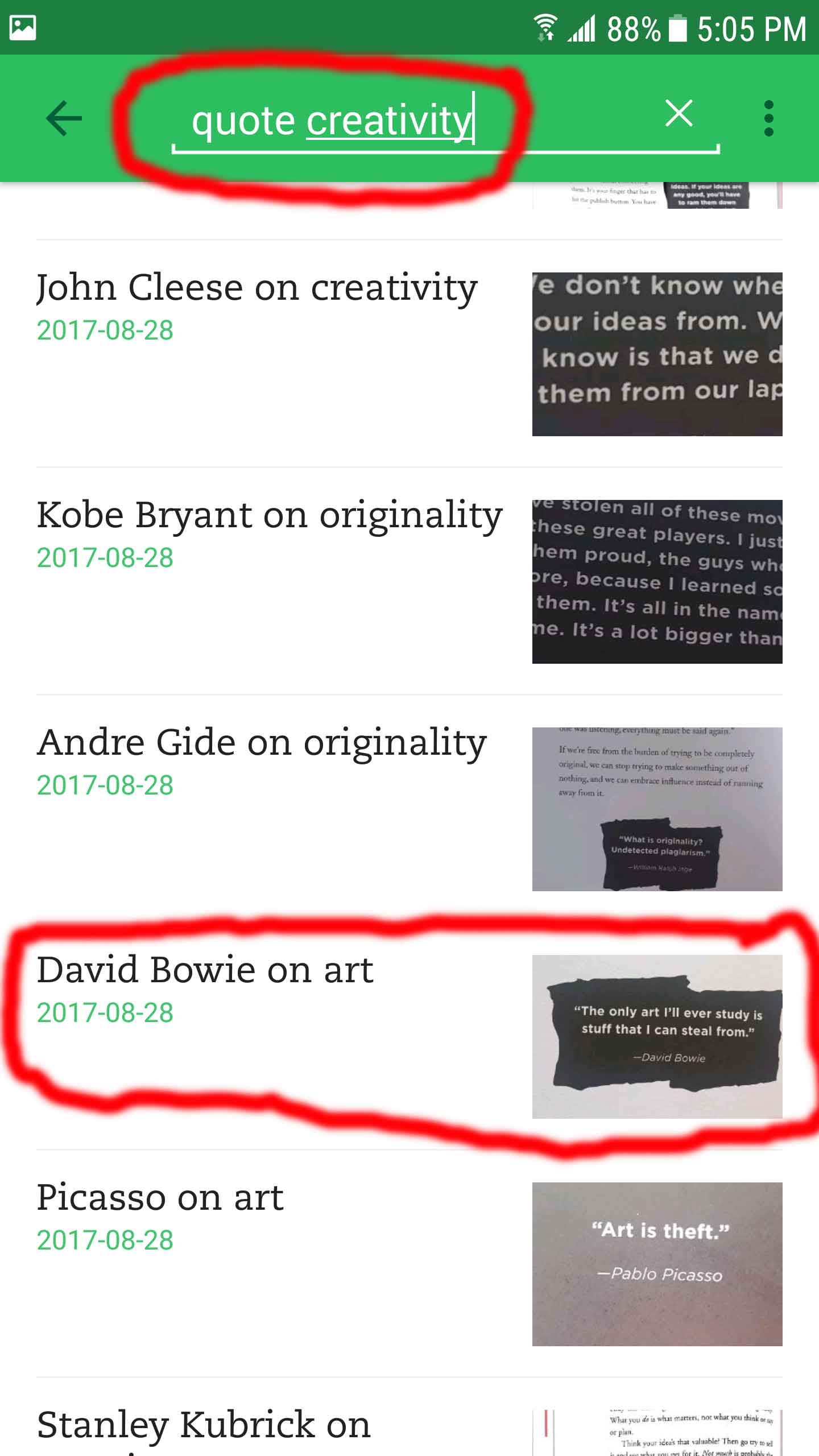 Searching saved notes by tags in Evernote