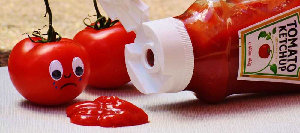 Llorar por ketchup derramado en lugar de seguir adelante
