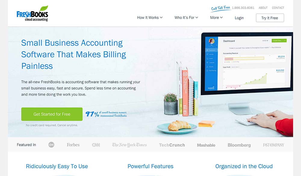 Software de gestión de facturas FreshBooks