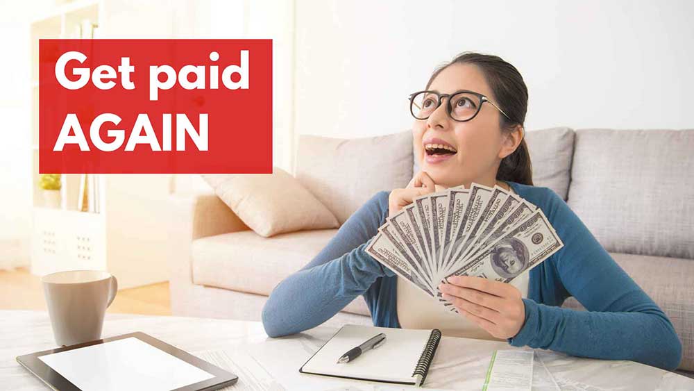 Ilustración de recibir el pago final