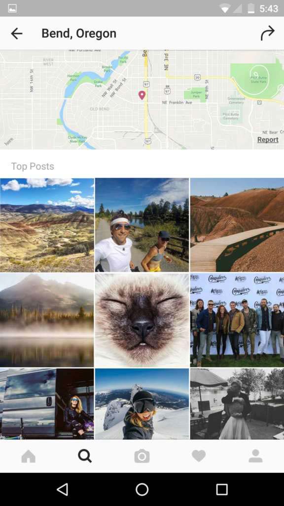 Instagram search results for Bend, Oregon