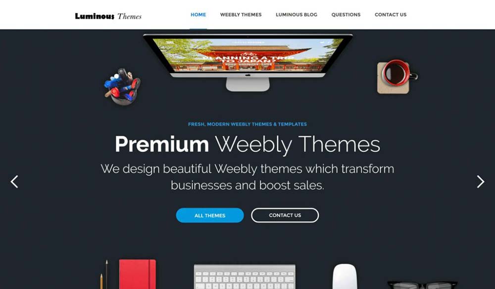 mejores temas de weebly