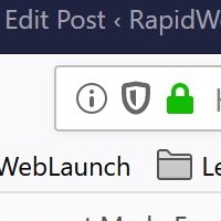Icono de candado verde que muestra una conexión SSL segura