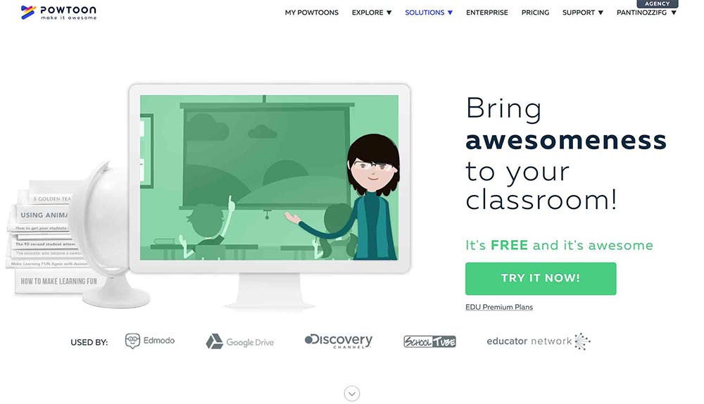 Planes de Powtoon para educación