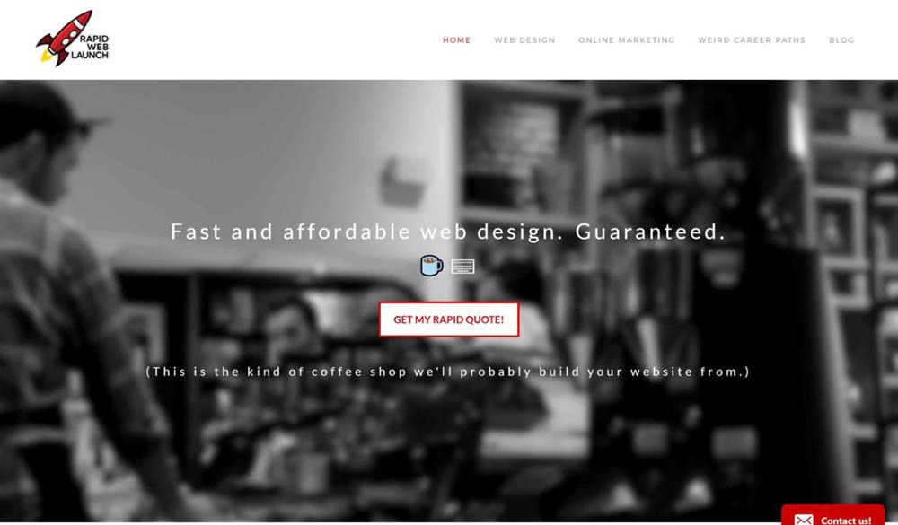 Diseño limpio de sitio web proporcionando una gran experiencia de usuario