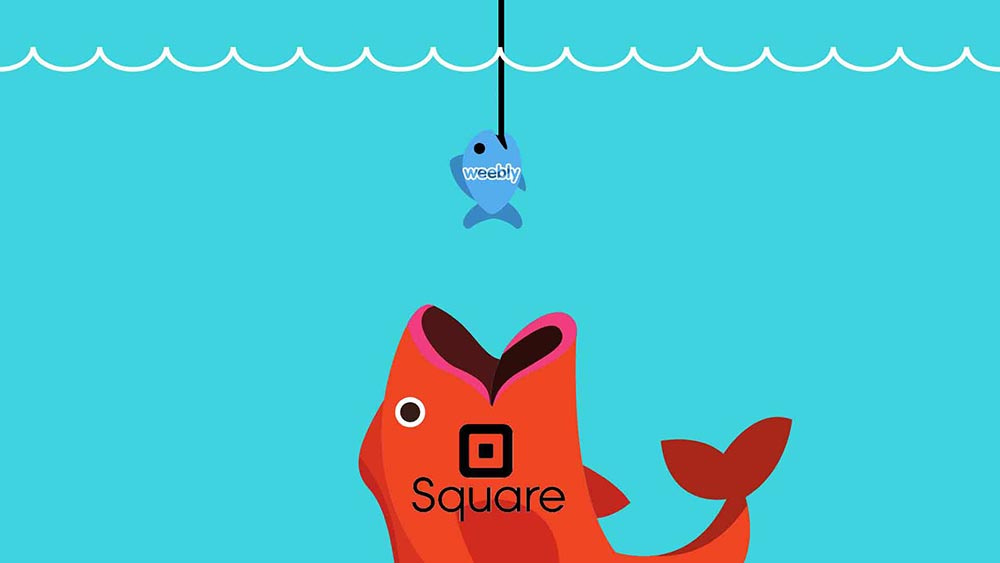 Titular de noticias anunciando la compra de Weebly por Square