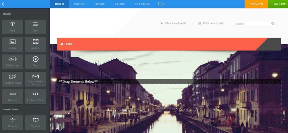 Finished custom widget displayed on a Weebly site