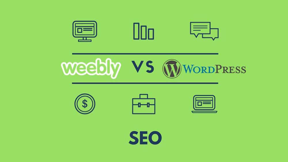 Comparación de SEO de Weebly vs WordPress