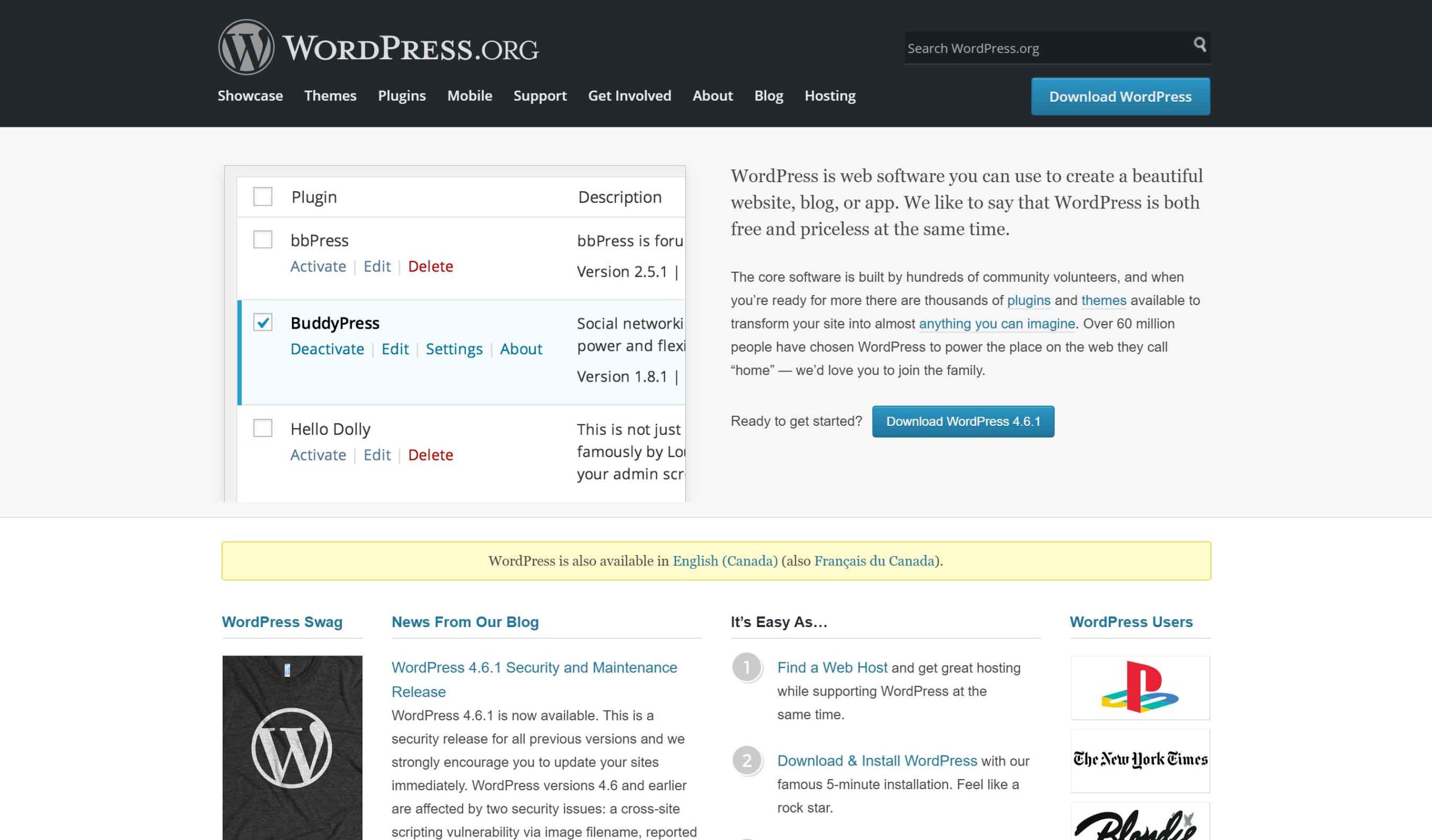 Plataforma de construcción de sitios web de WordPress