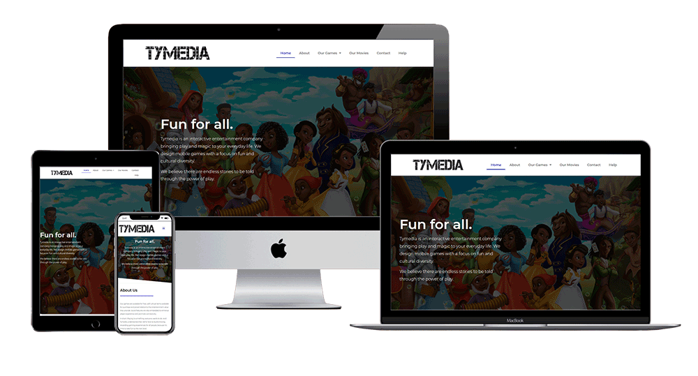 Tymedia's website is a great example of web design for under $2,000.