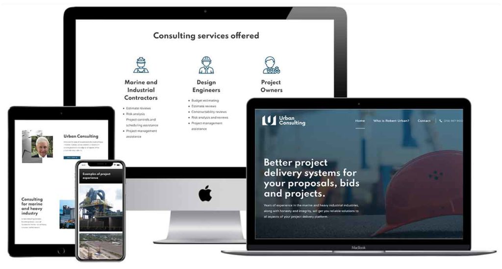 Urban Consulting's website is a great example of web design for under $1,000.