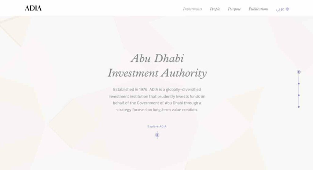 A screenshot of the Asia hedge fund website.