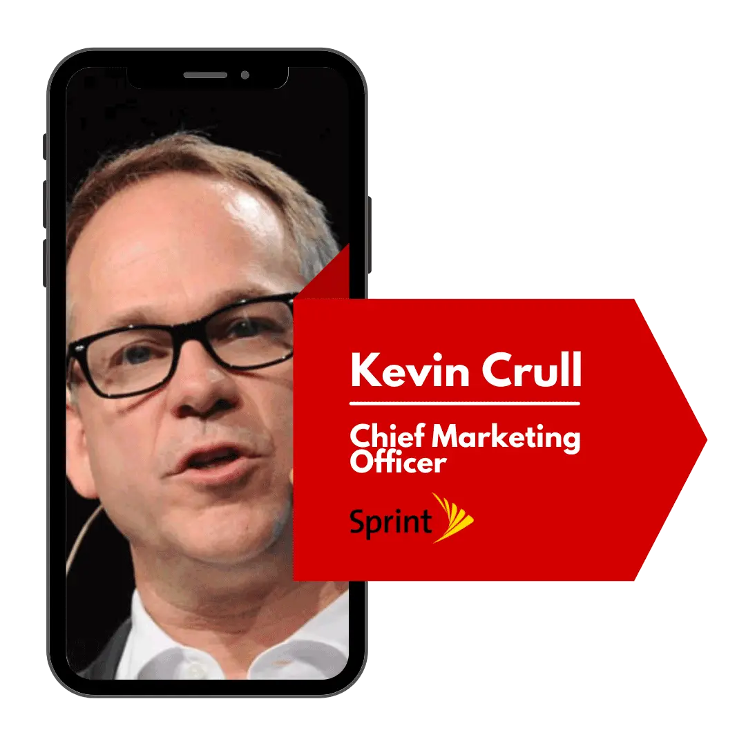 A web design testimonial from Kevin Crull, CMO of Sprint.