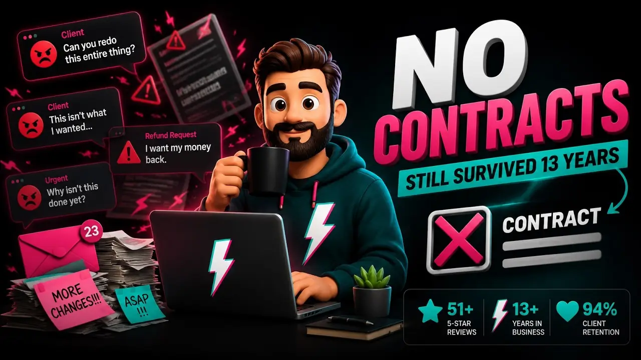 Vea la versión en video de esta publicación: Por qué me niego a usar contratos de diseño web con mis clientes